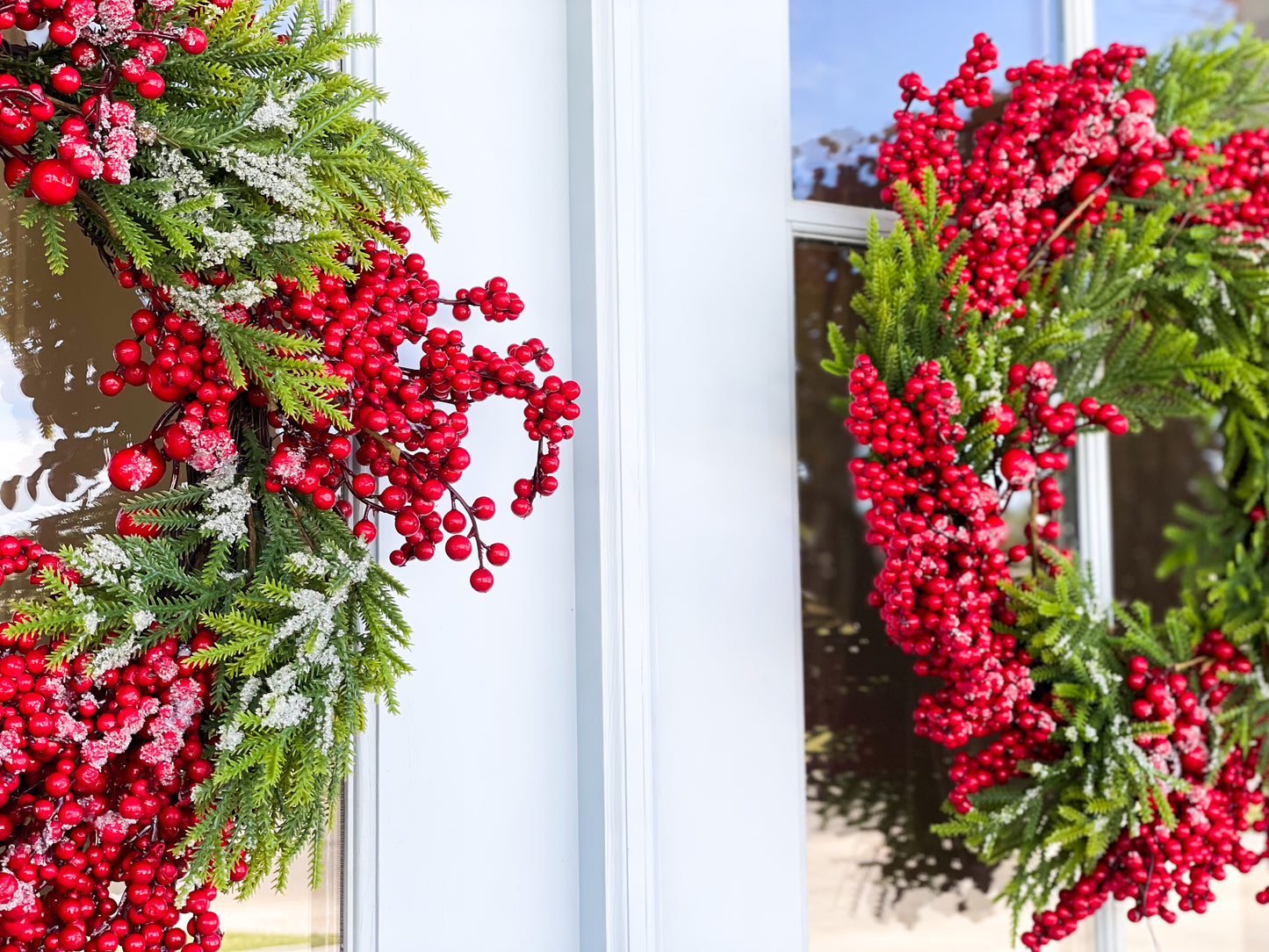 Frosted Berry And Spruce Wreath