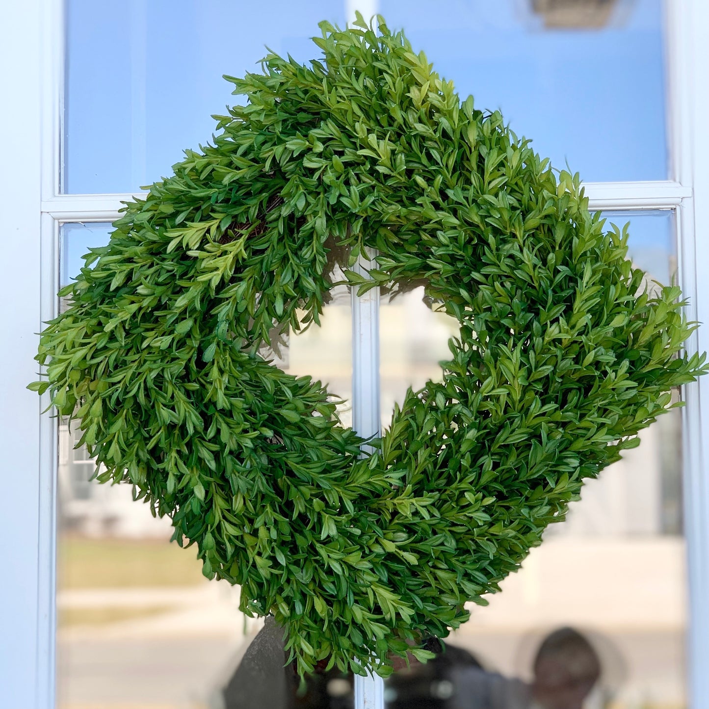 14” Square Tea Leaf Wreath