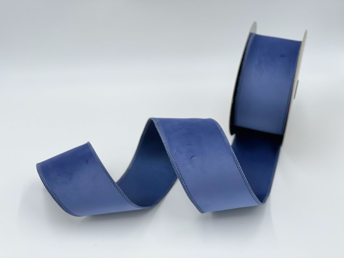 Periwinkle Velvet with Taffeta Back