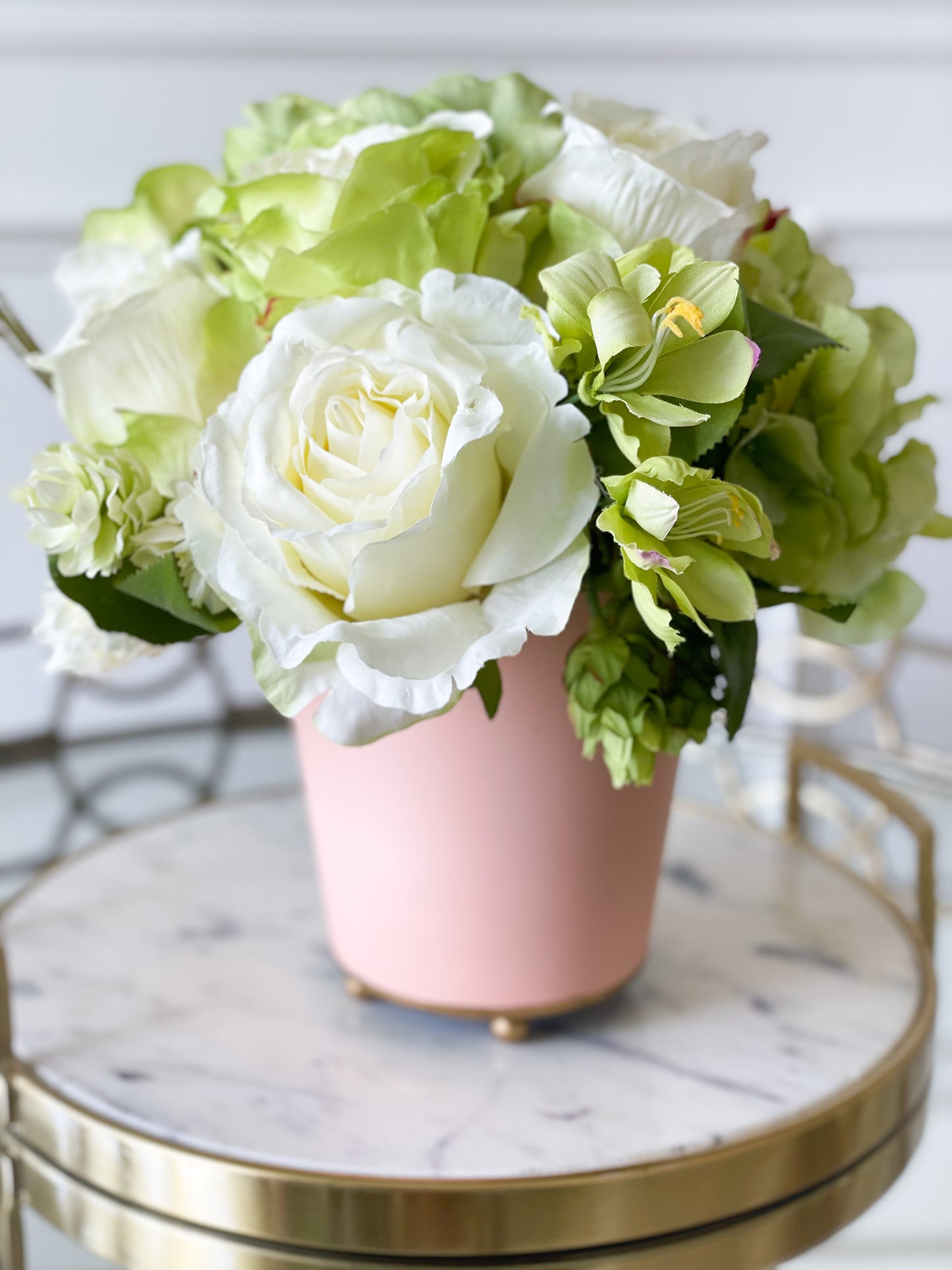 Blush Color Block Cachepot