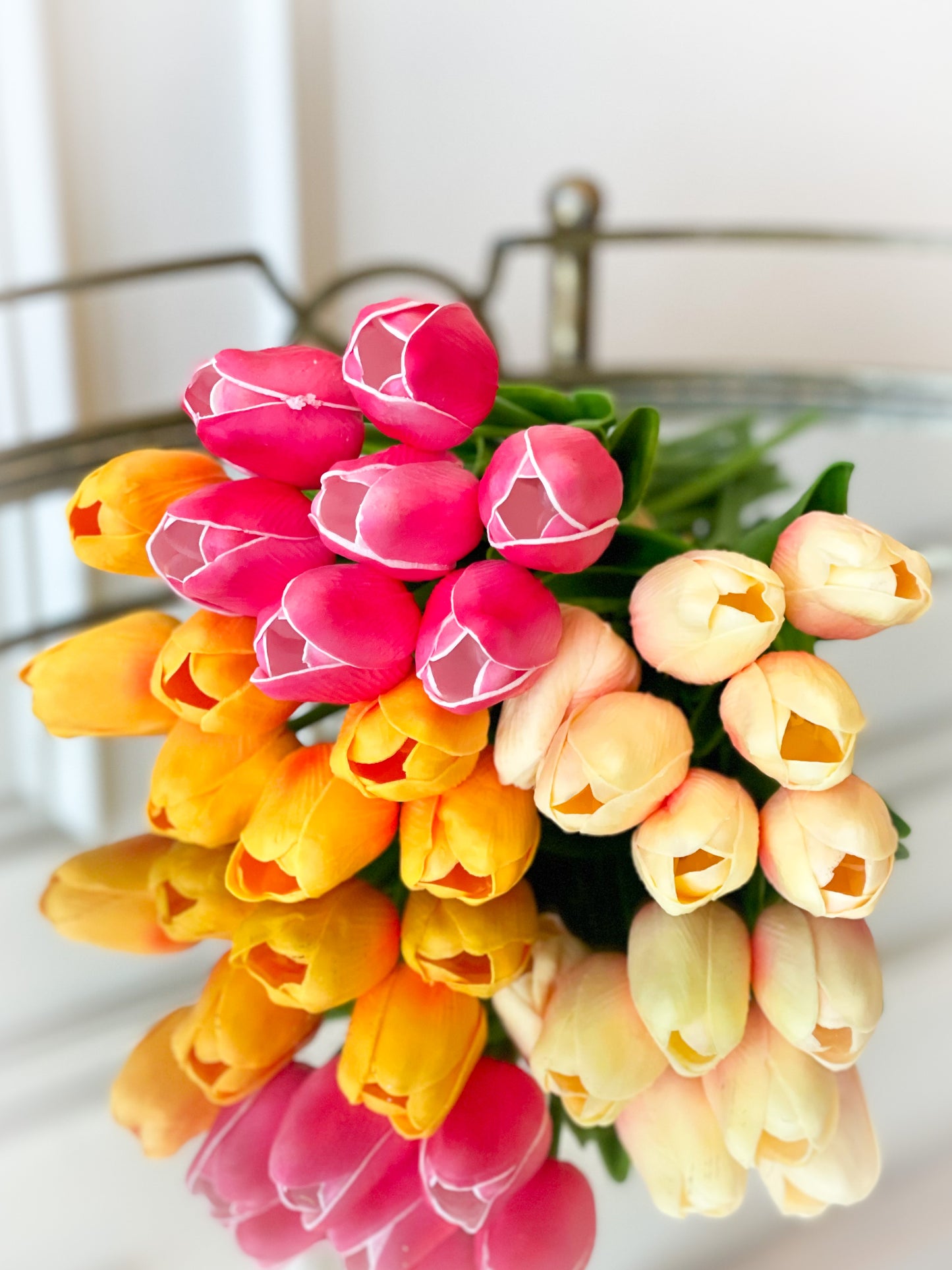 Coco Tulip Trio Bouquet Blanc Box