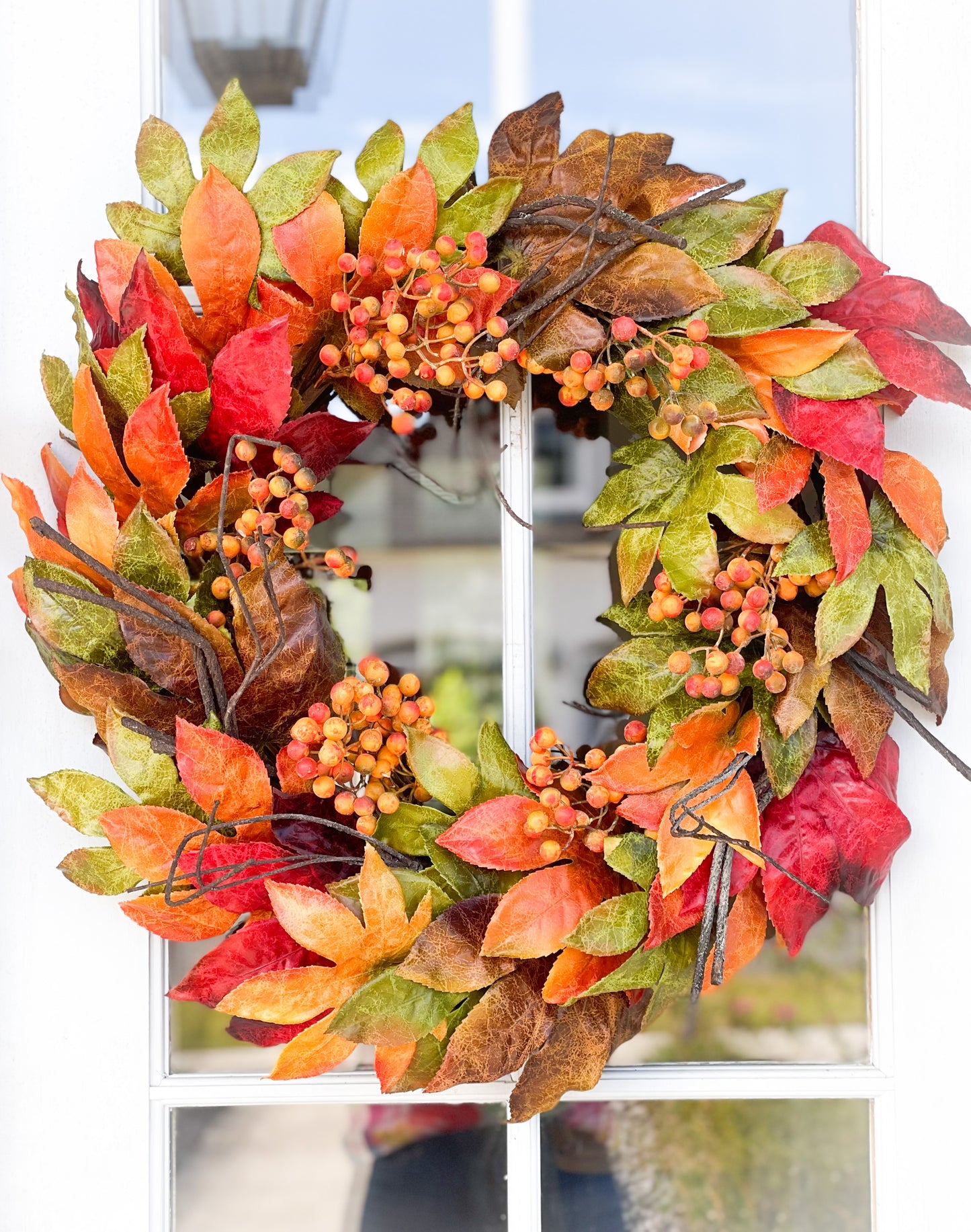 Maple Leaf And Berry Wreath