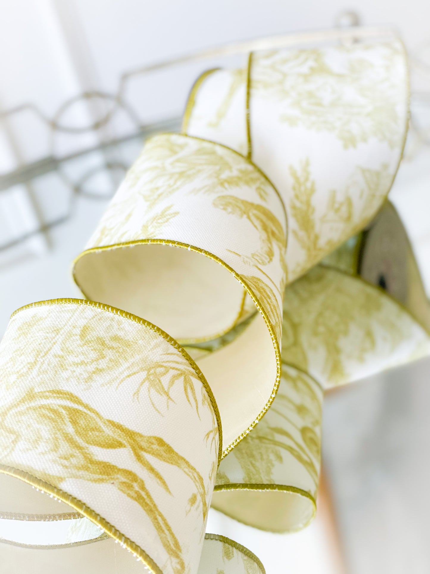 Apple Toile Ribbon