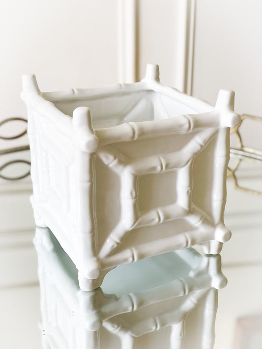 Ceramic Bamboo Cachepot (Local Pickup Only)