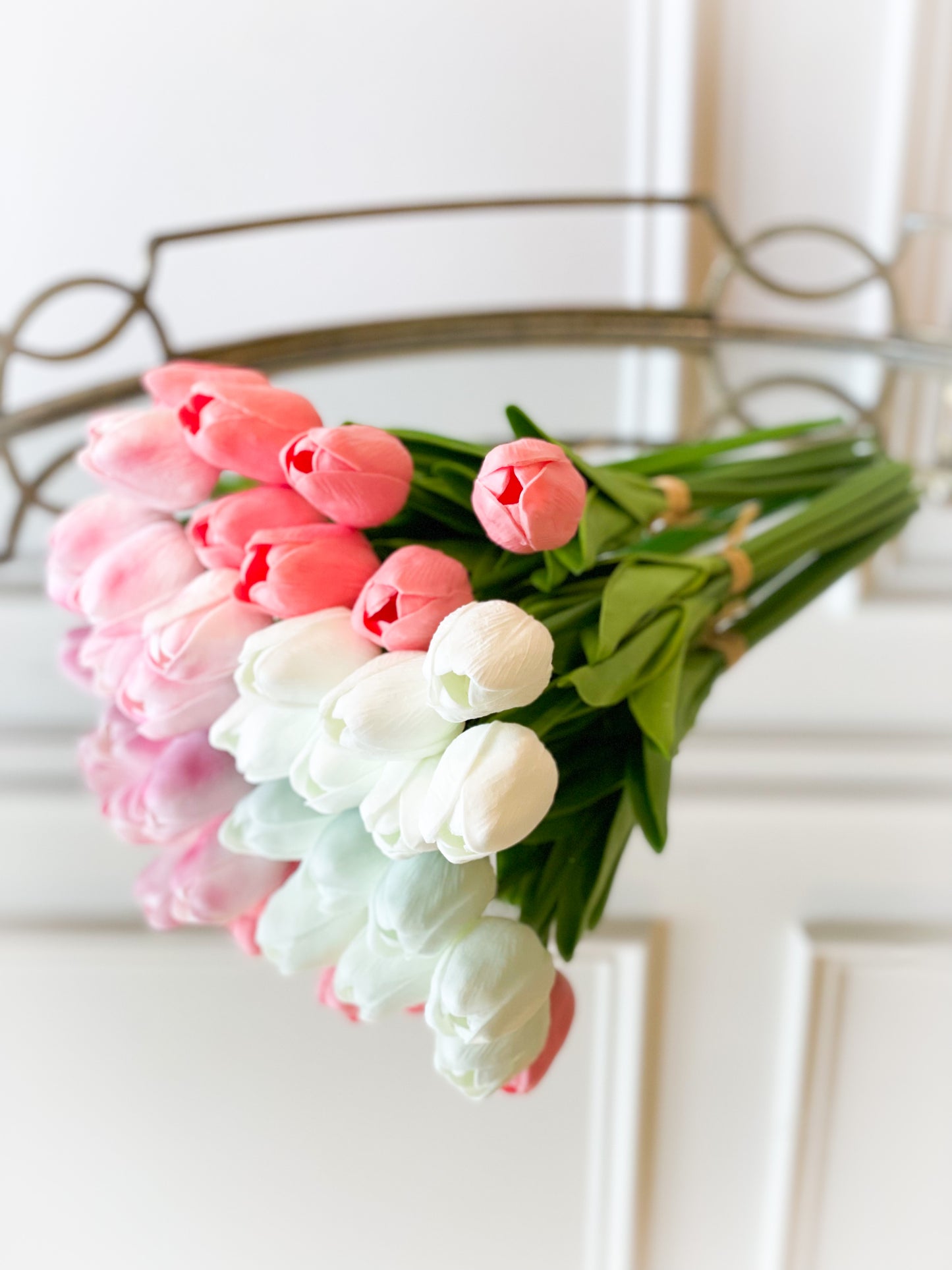 Kate Tulip Trio Bouquet Blanc Box