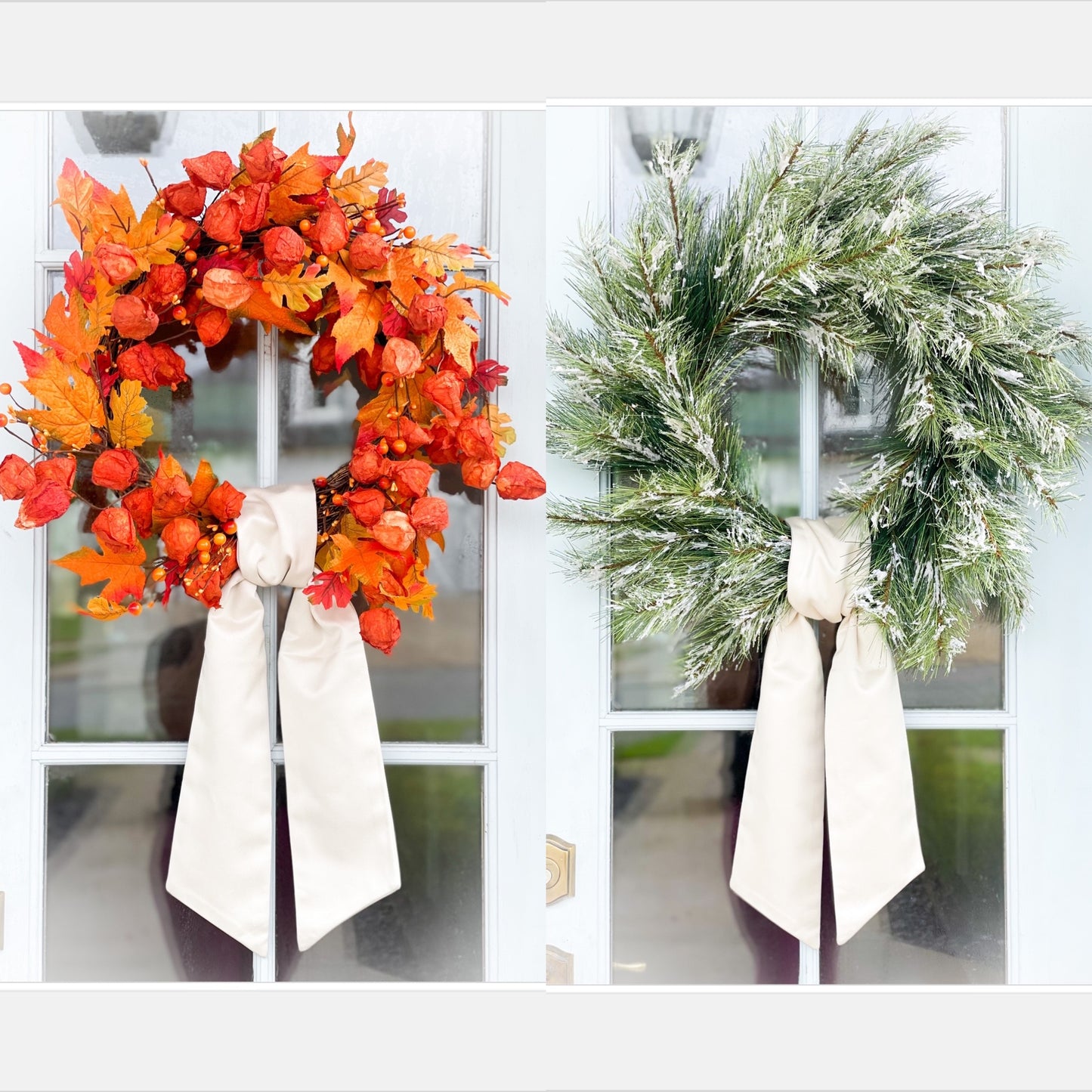 The Fall To Flock Wreath Blanc Box
