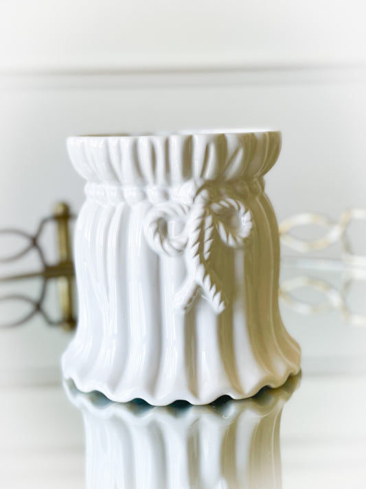 Bow And Pleat Cachepot (Local Pickup Only)