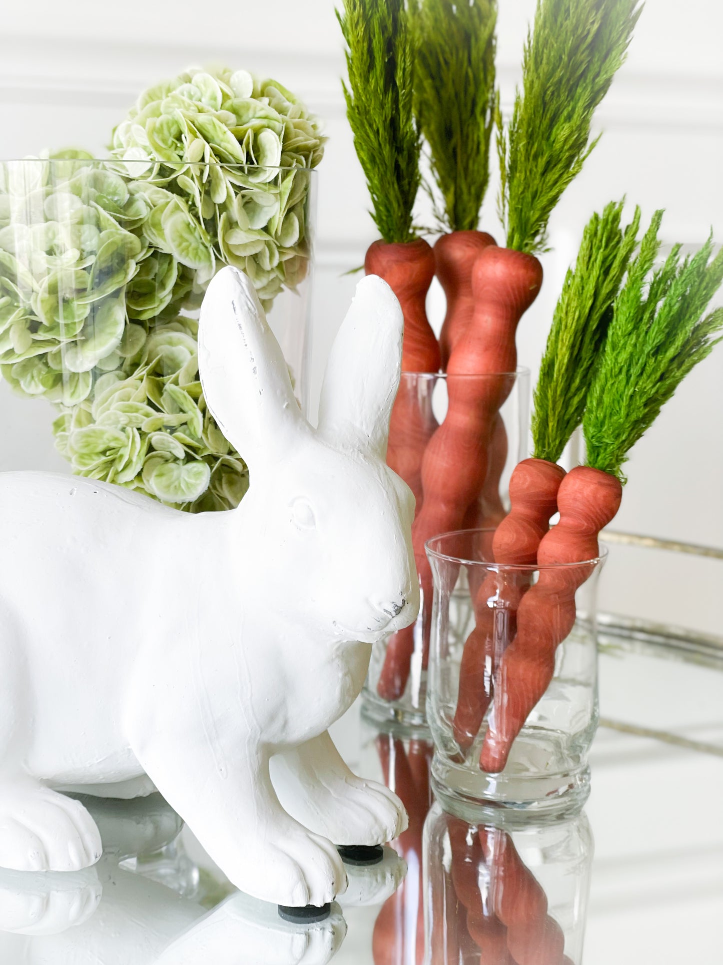 White Resin Bunny