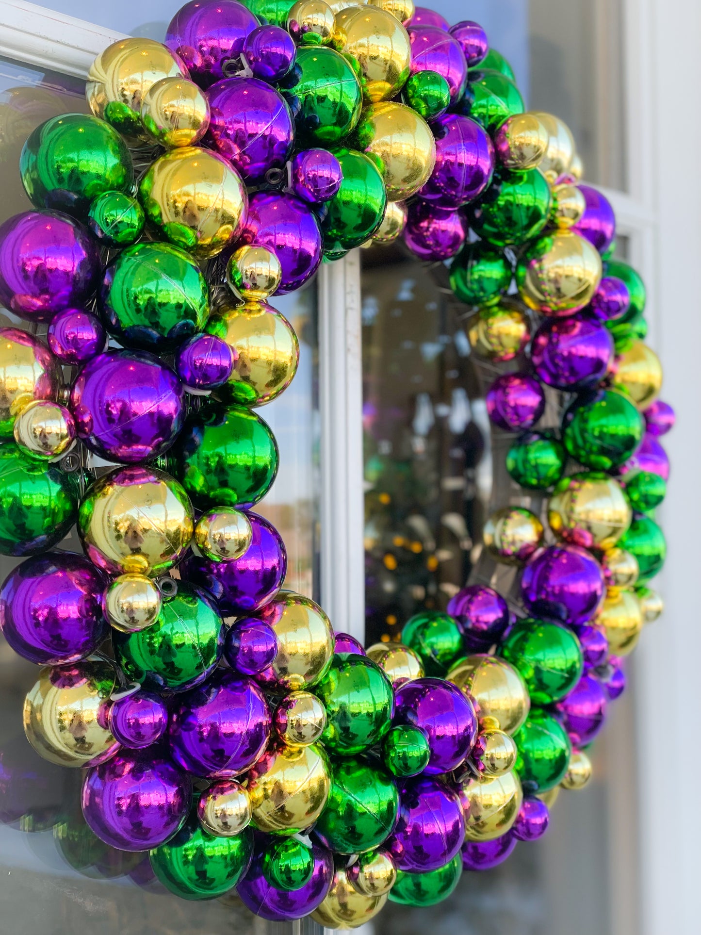Mardi Gras Ball Wreath