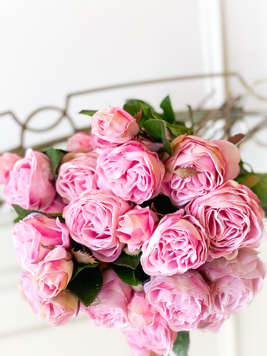 Pink Cabbage Rose Bouquet
