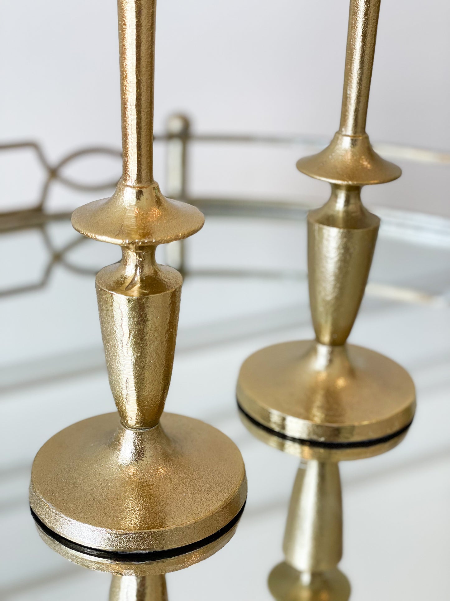 Set of Gold Candle Sticks