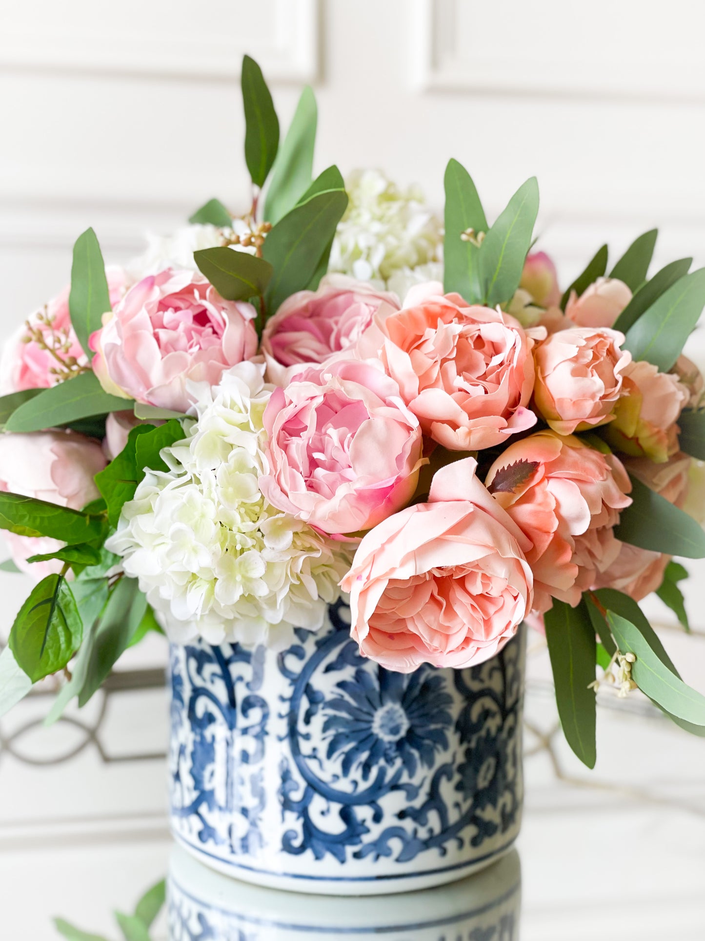 Blue And White Lotus Vase
