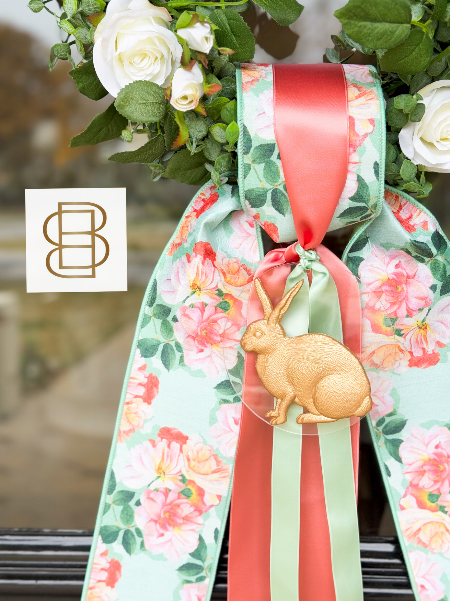 Cottontail Rose Wreath And Sash