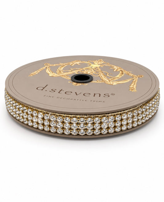 Gold Diamond Studded Ribbon