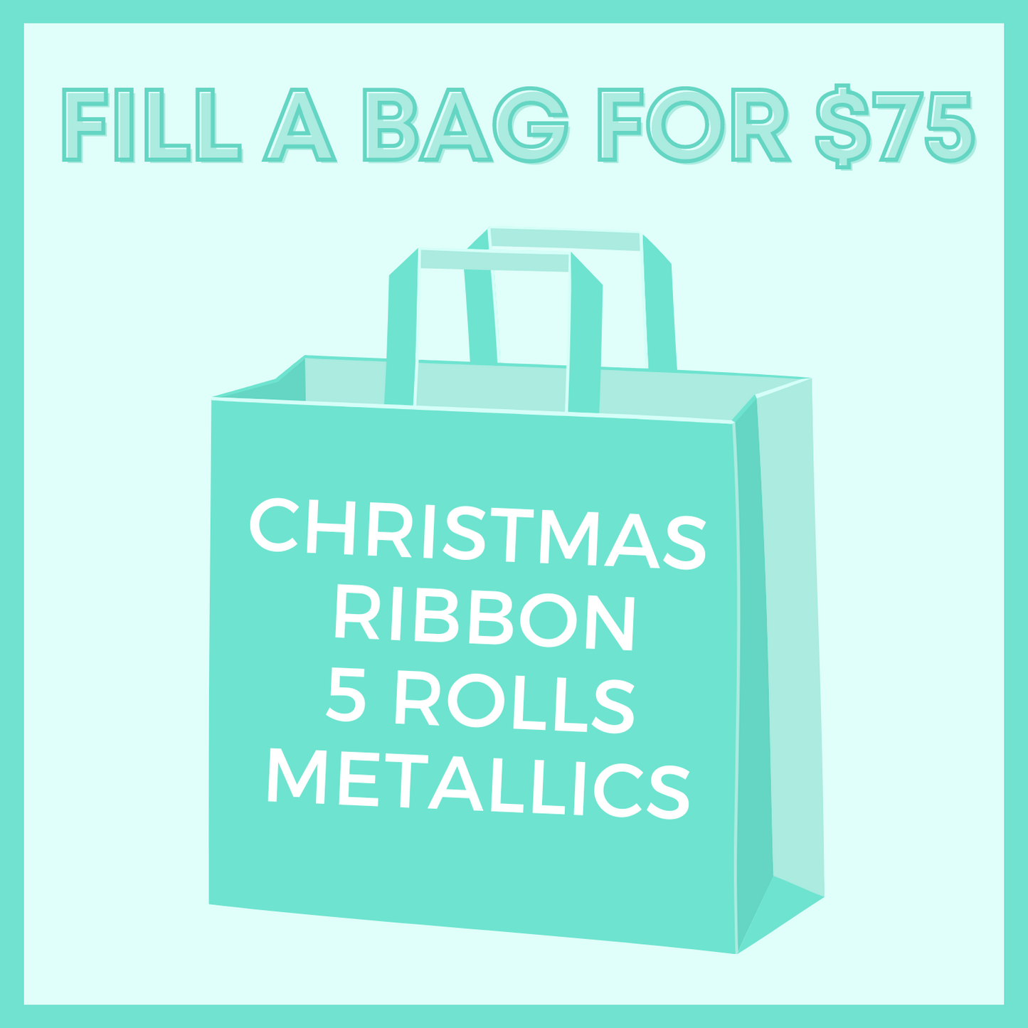 5 Surprise Rolls of Metallic Christmas Ribbon