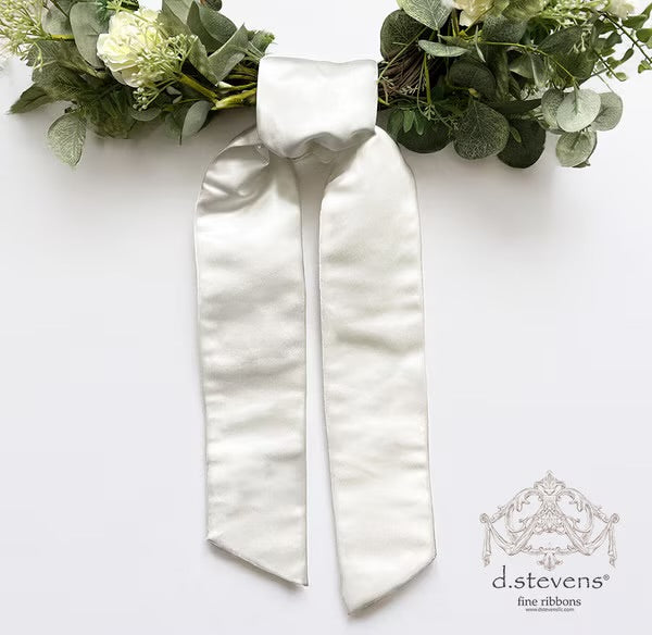 Satin Sash, Winter White