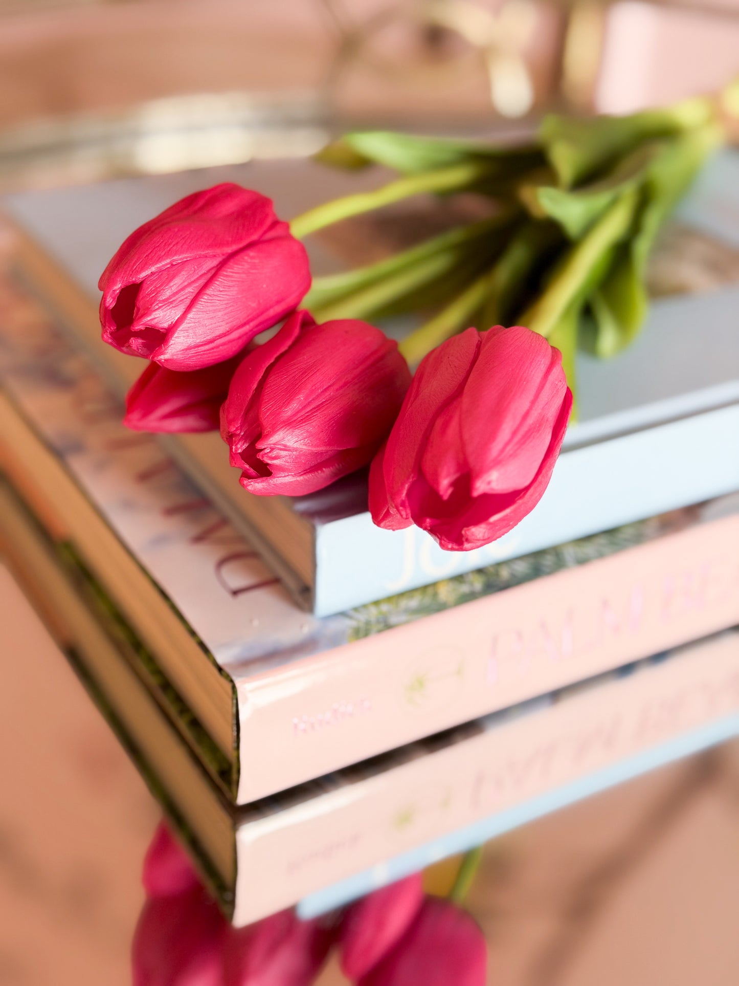 16” Real Touch Dutch Tulip Bundle – Fuchsia