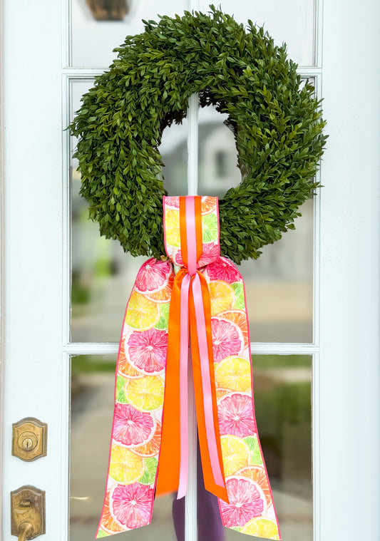 The Summer Citrus Wreath And Sash