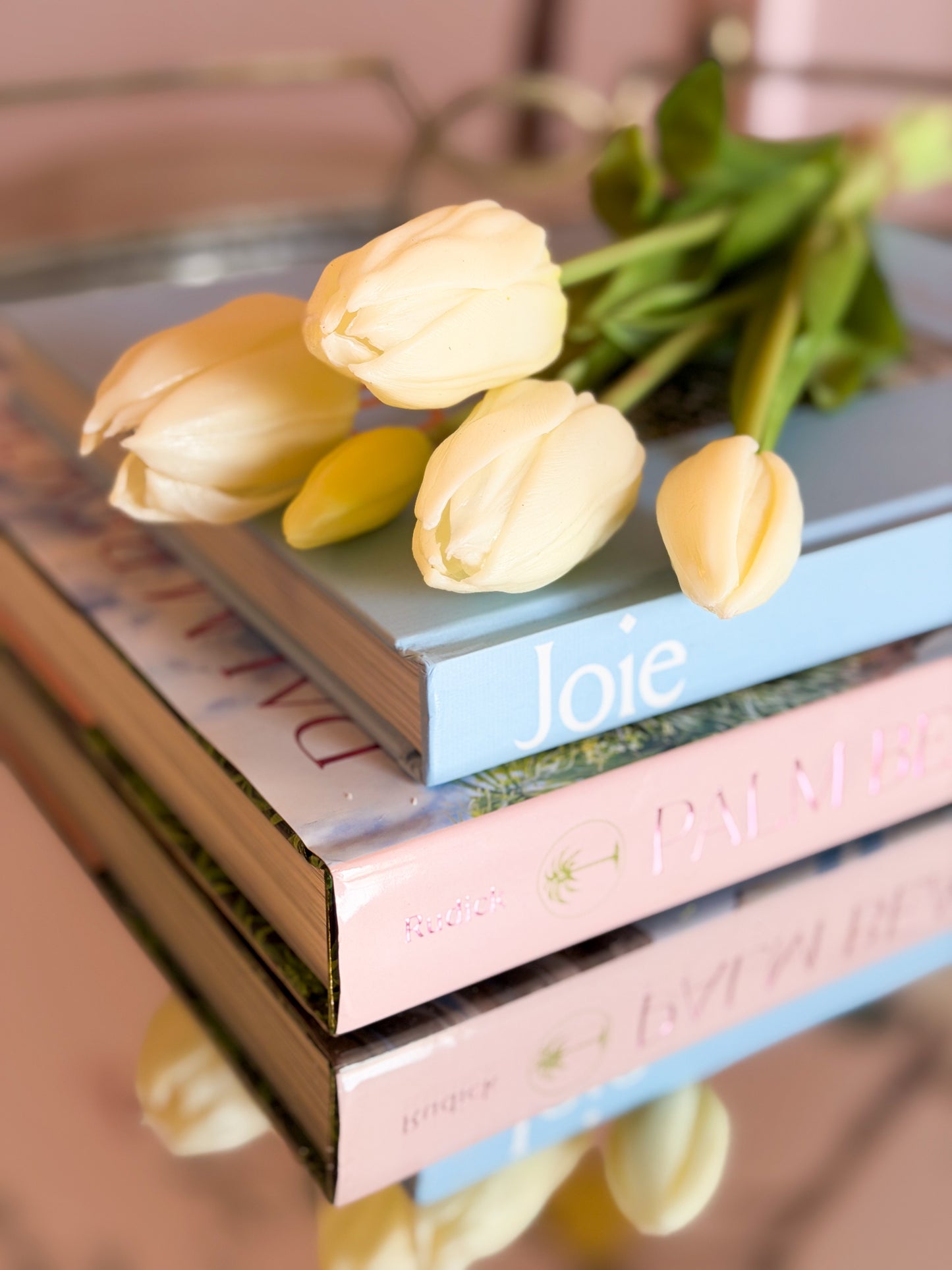 16” Real Touch Dutch Tulip Bundle – Cream