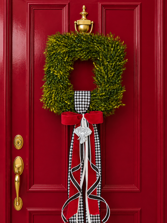 The Bryant Bow Tea Leaf Wreath