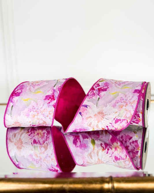 Pink Peony Garden Ribbon