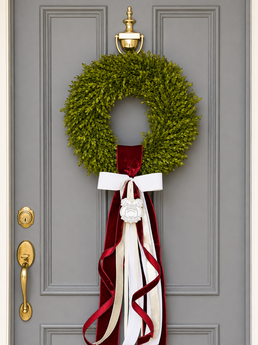 The Hail State Social Tea Leaf Wreath