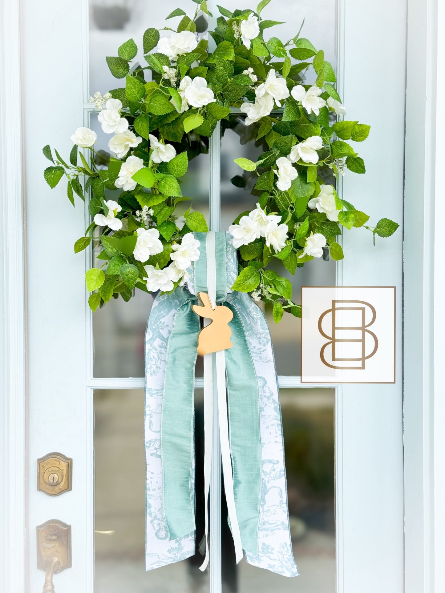 The Cottontail Rose Wreath And Sash