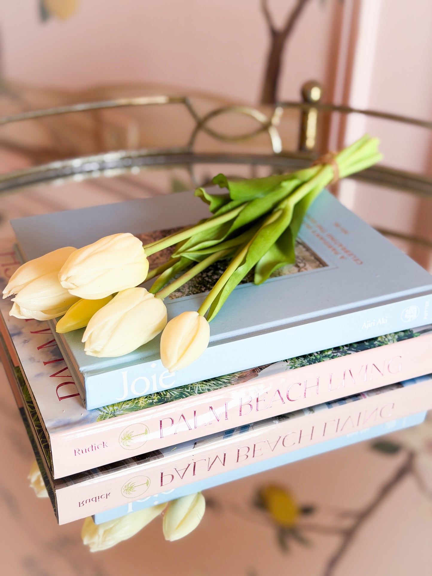 16” Real Touch Dutch Tulip Bundle – Cream