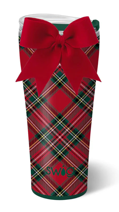 Christmas Plaid Tumbler Mug 32oz. Swig Cup