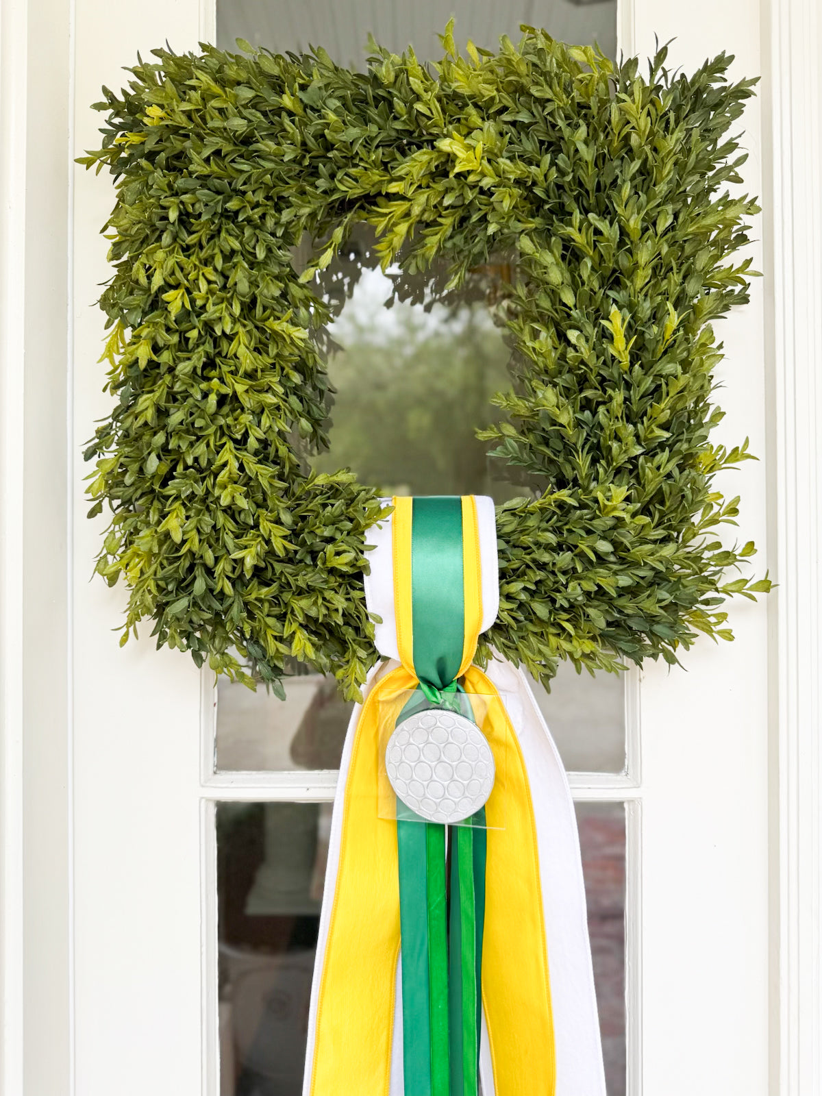 The Green Jacket Garden Tea Leaf Wreath
