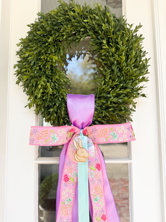 Bloom & Bunny Tea Leaf Wreath