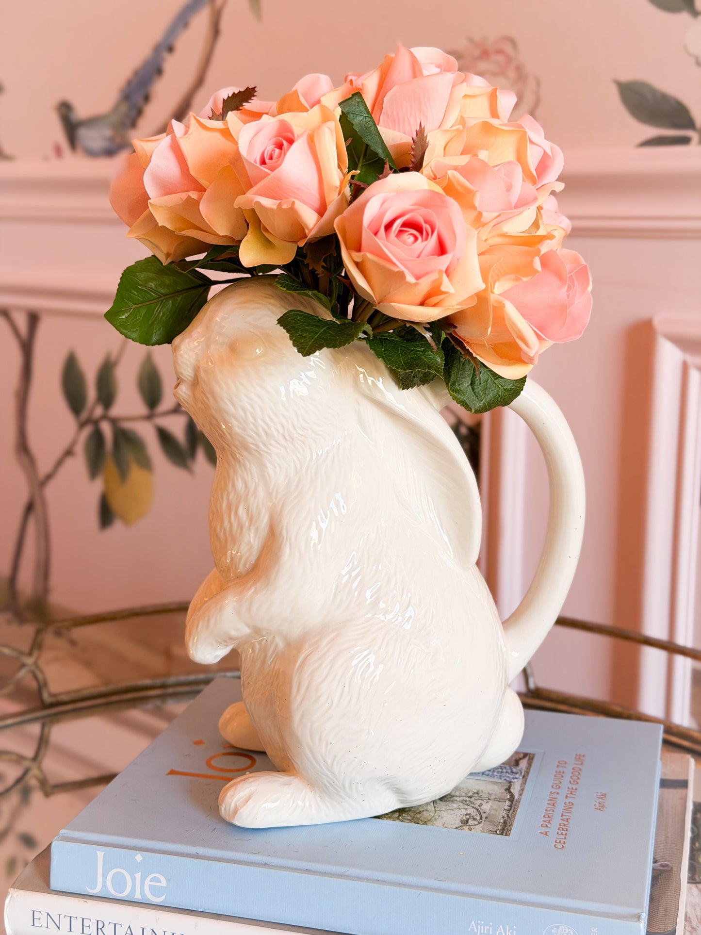 Storybook Bunny Pitcher Vase