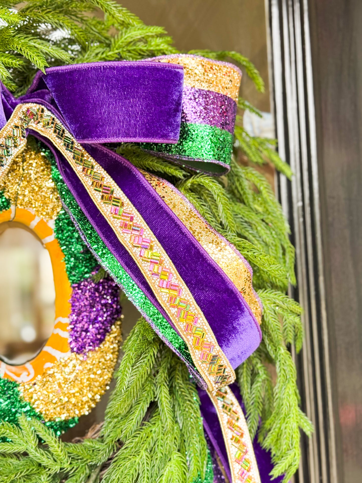 Queen of the Krewe Wreath