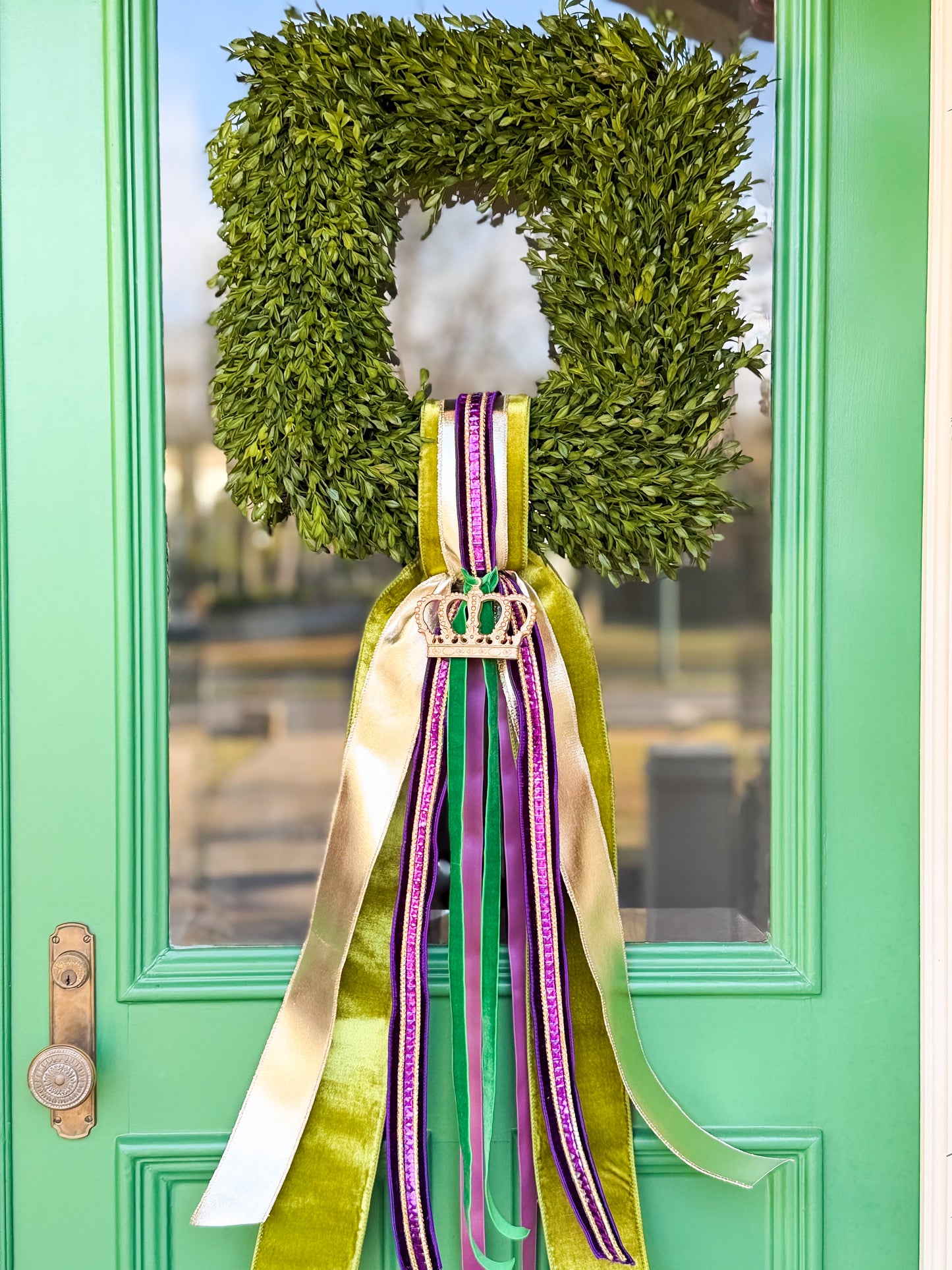 Royal Bayou Velvet Tea Leaf Wreath