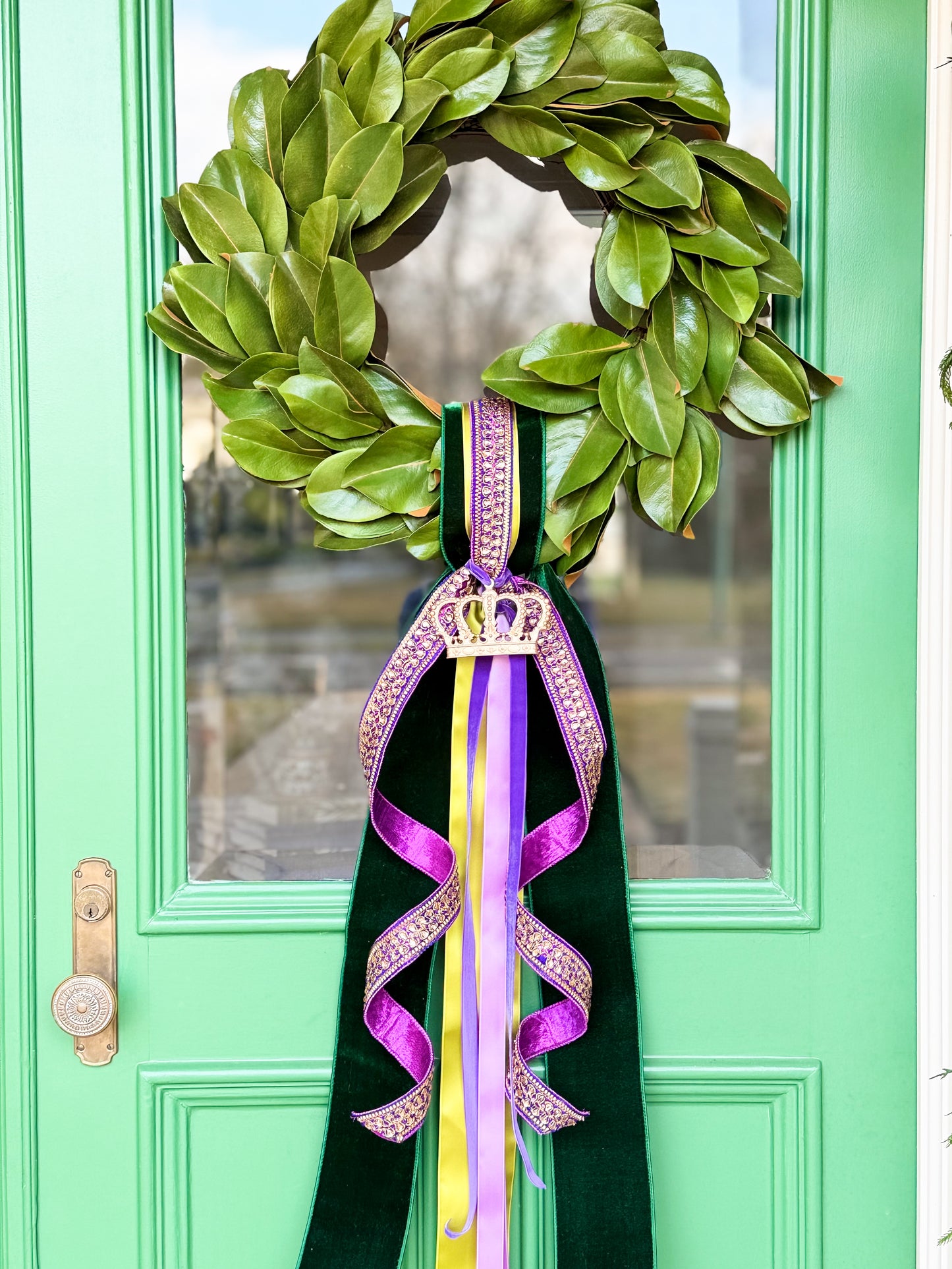 Emerald Reign Magnolia Wreath