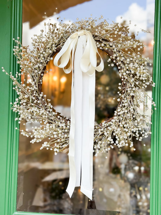 The Versailles Noel Pearl Christmas Wreath