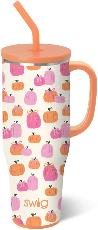 Pumpkins and Bows Mega Mug 30oz