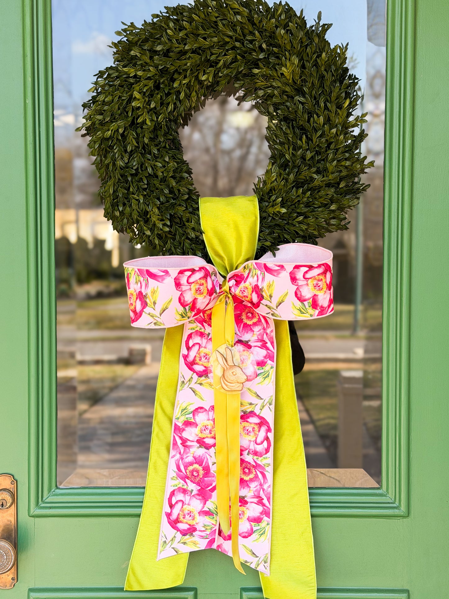 Petals & Peony Bunny Wreath