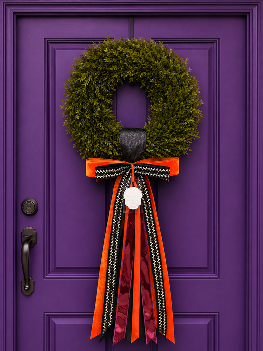 Haunted Elegance Tea Leaf Wreath