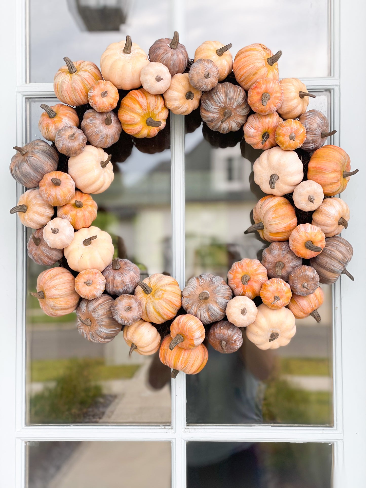 Mixed Pumpkin Wreath