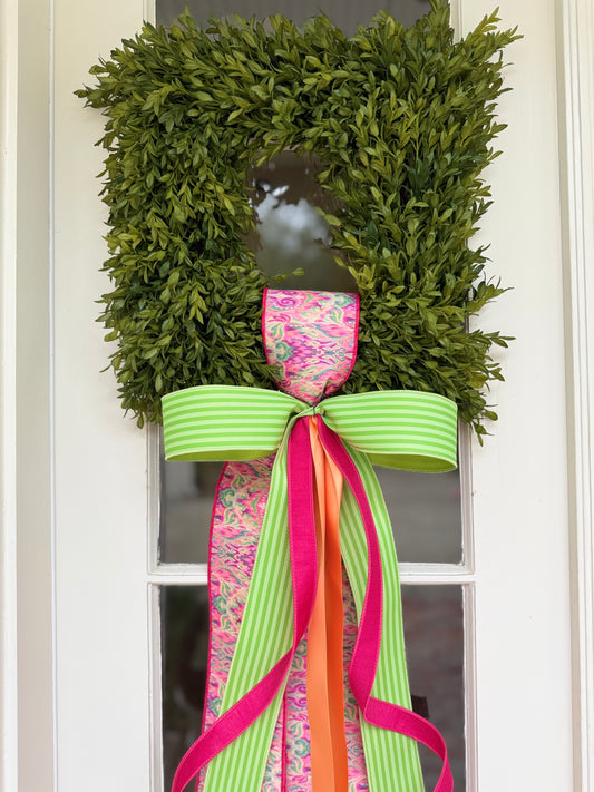 Lime & Lotus Garden Tea Leaf Wreath
