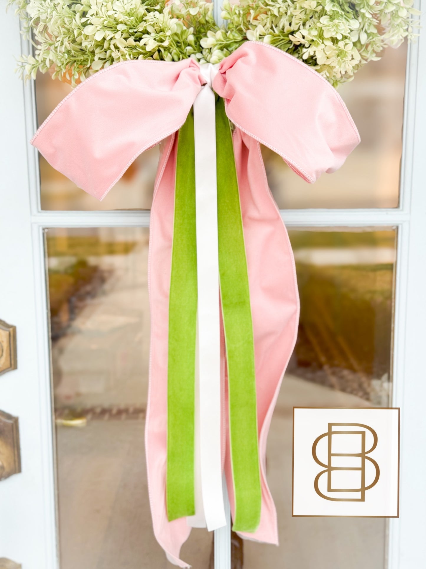 Blissful Bow Egg Cherry Blossom Wreath