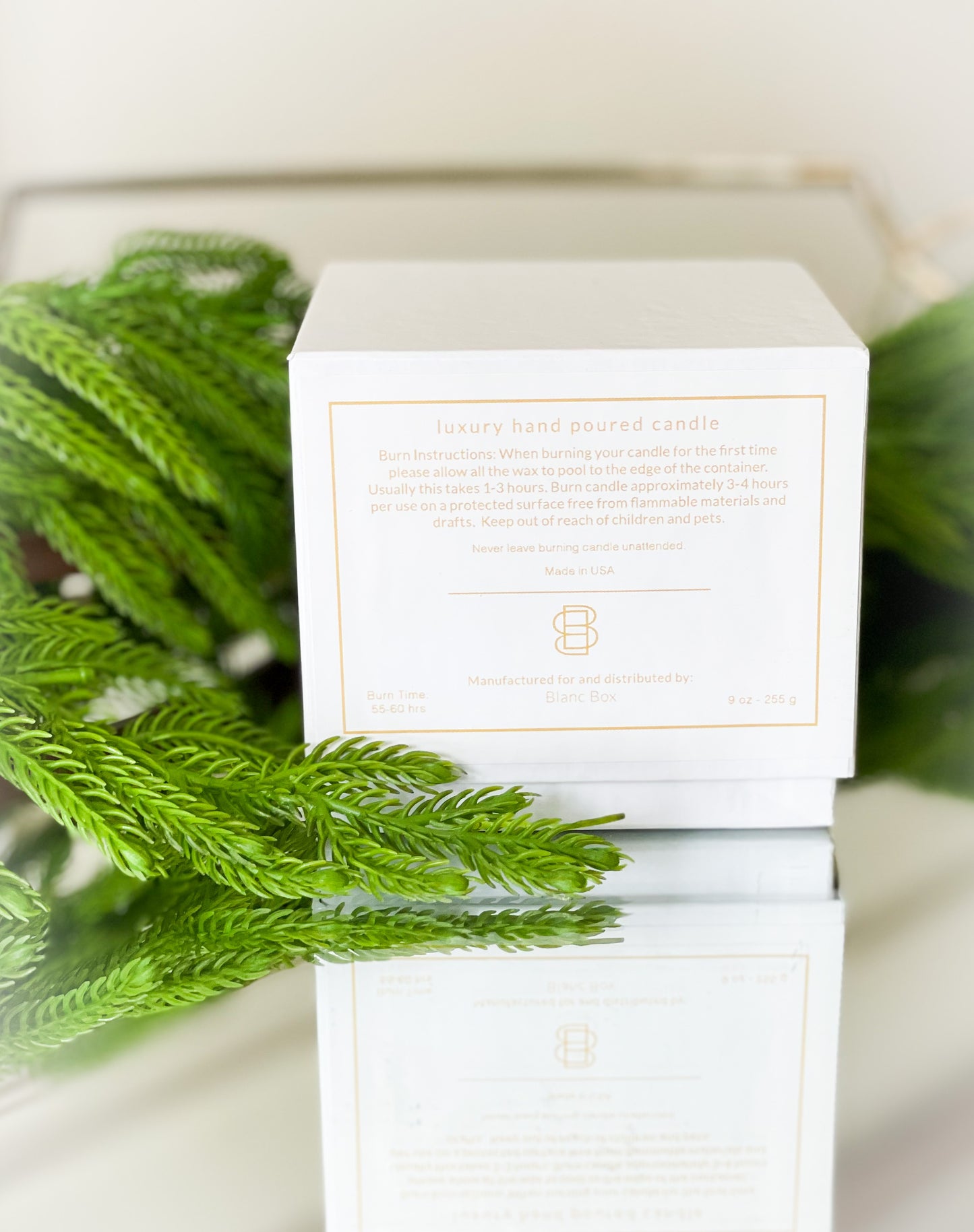 Believe Holiday Blanc Box Candle