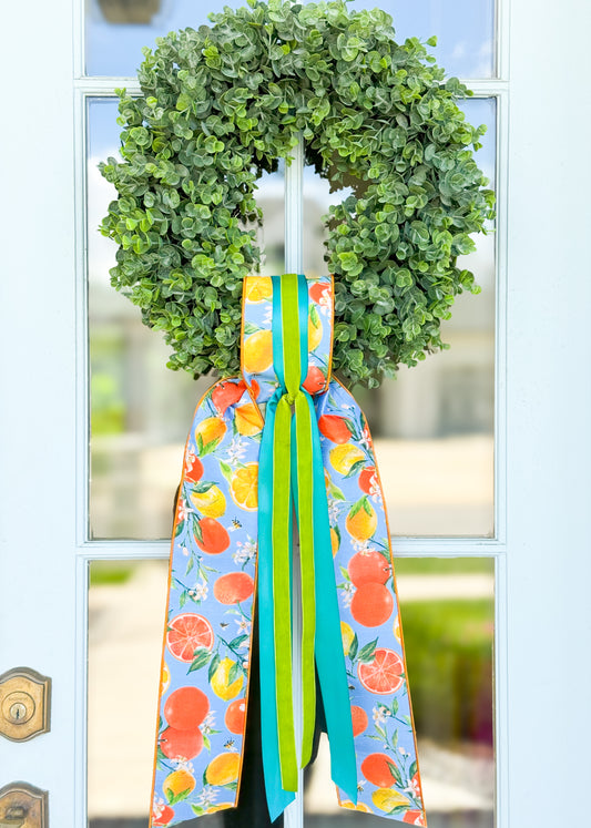 The Summer Citrus Wreath And Sash