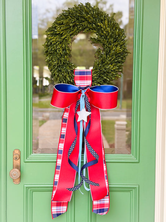 Stars & Stripes Society Tea Leaf Wreath