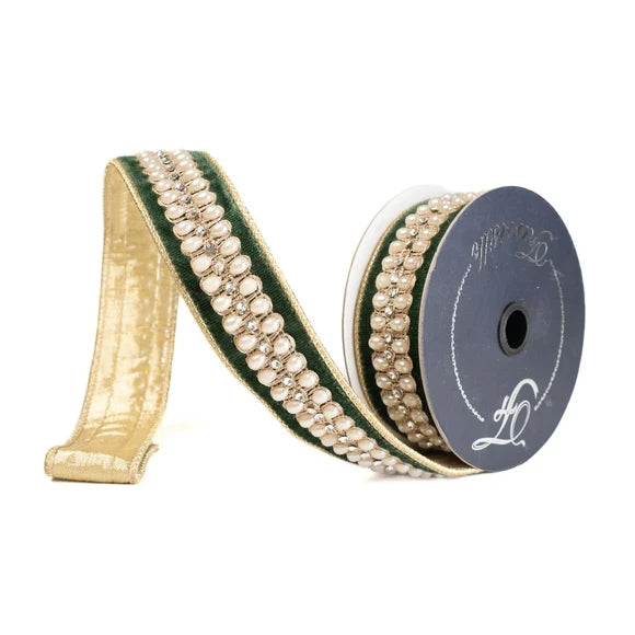 Pearl Necklace-  Dark Pine