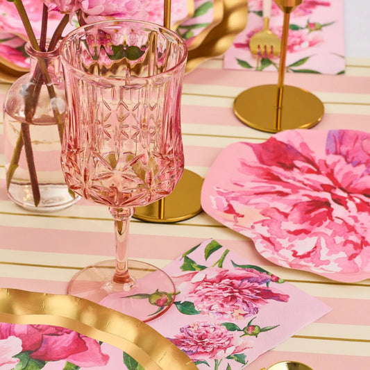 Cocktail Napkin Pink Peonies - 20pkg