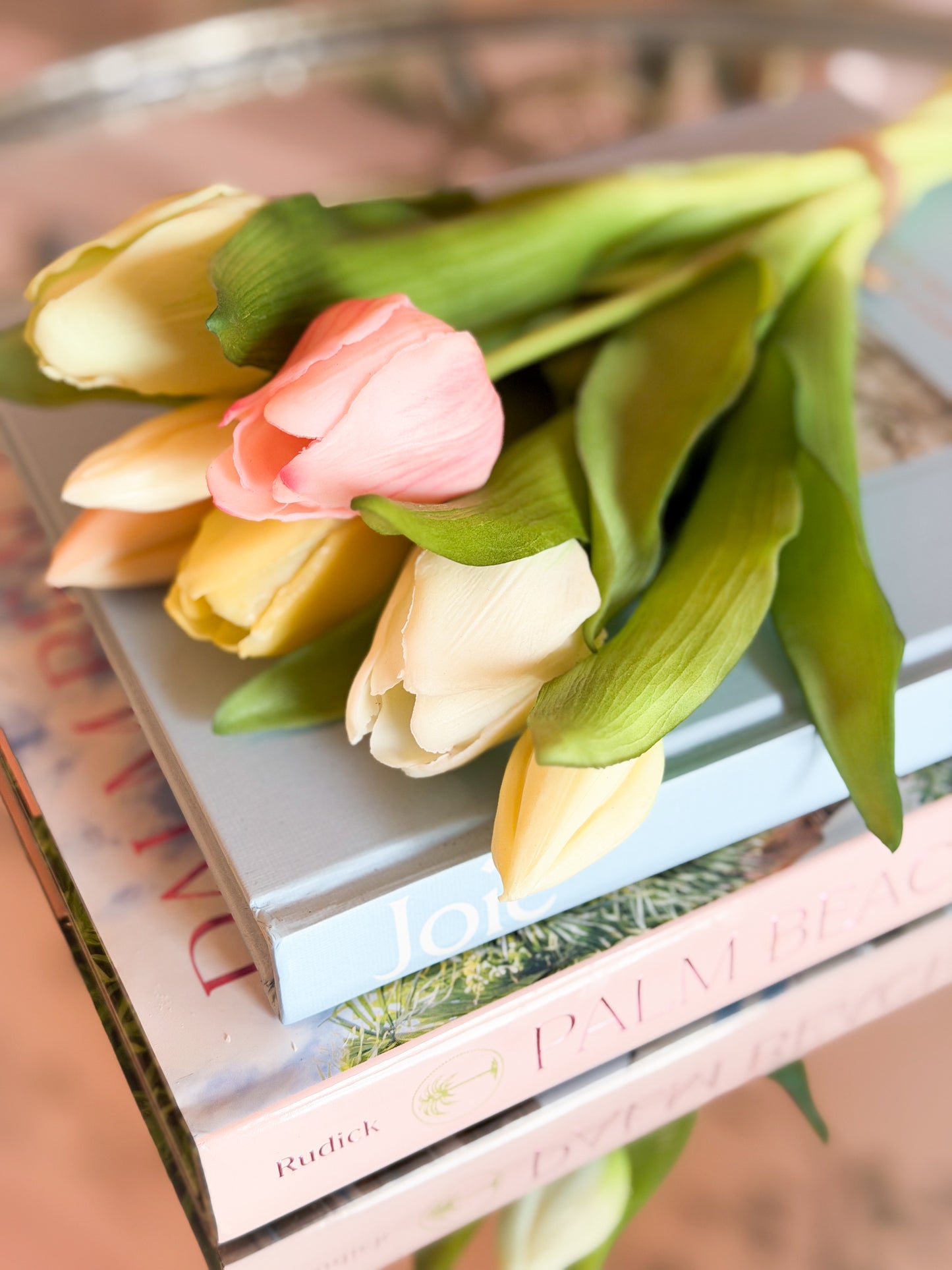 11.75” Real Touch Tulips