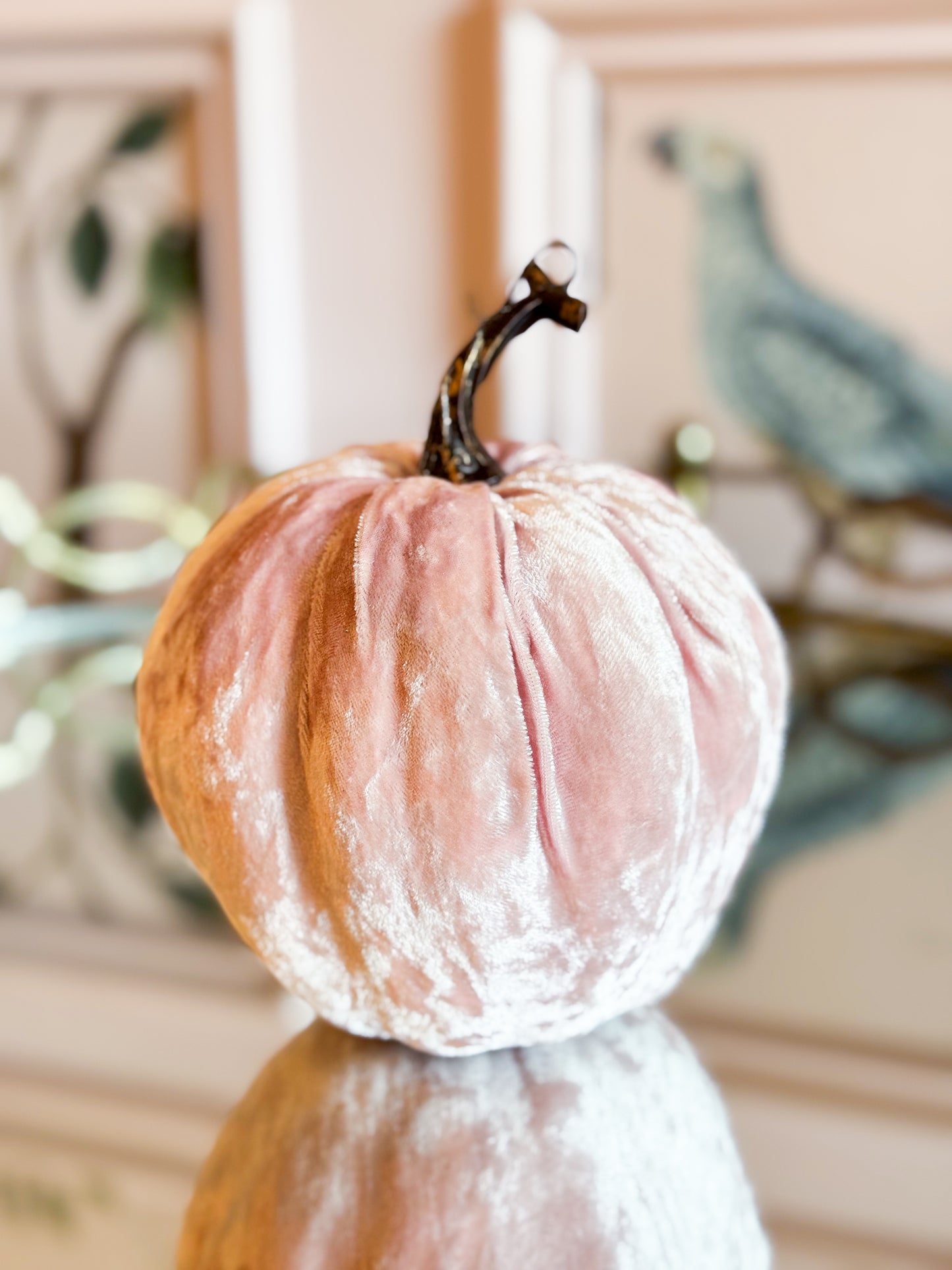 Blush Velvet Pumpkin Trio