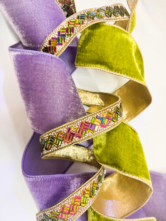 Mardi Gras Ribbon Trio Box